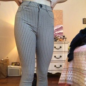 Tan & Black Printed Pants